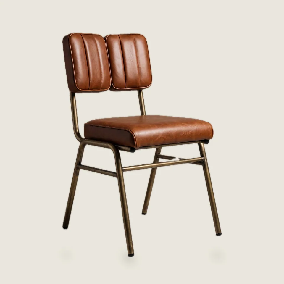 Bronze Channel Stacking Chair