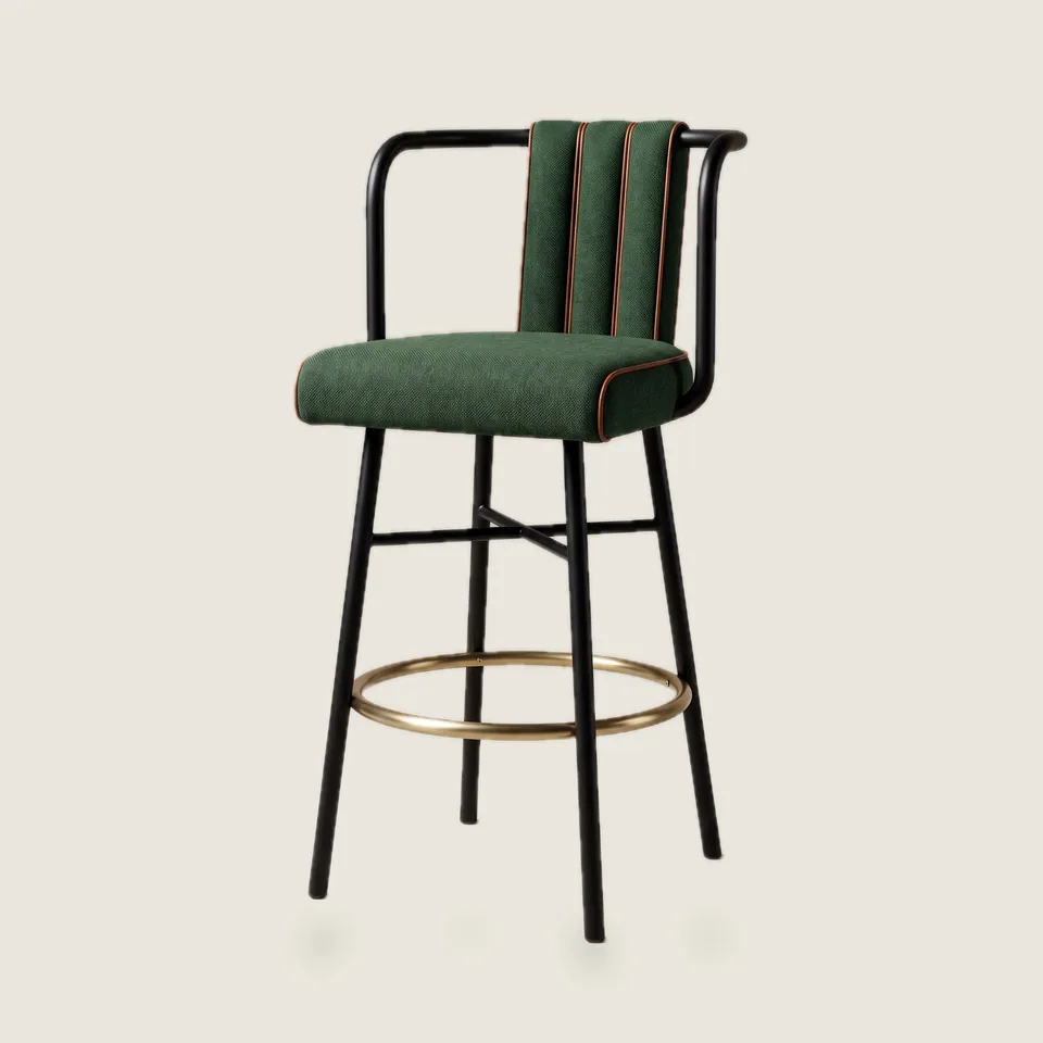 Hopyard Channel-Back Stool